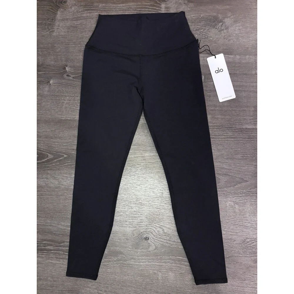 Black Alo Yoga 7/8 High-Waist Airbrush Leggings NWT - Size Small - SHIPS FAST!